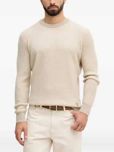 Guess Usa Jonathan Crew-neck Sweater In Neutral