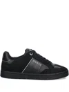 Guess Usa Jrone Perforated Panelled Sneakers In Black