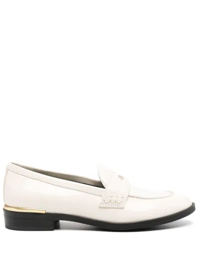 Guess Usa Kaine Patent-look Loafers In Neutrals