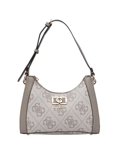 Guess Usa Karnilla Monogram-pattern Shoulder Bag In Red