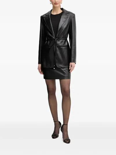 Guess Usa Knot-detail Mini Skirt In Black