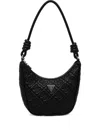 Guess Usa Knot-detail Shoulder Bag In Black