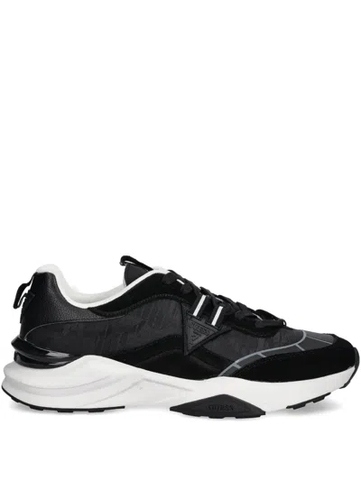 Guess Usa Lace-up Panelled Sneakers In Multi