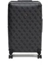 Guess Usa Large Berta 4g Suitcase In Grey
