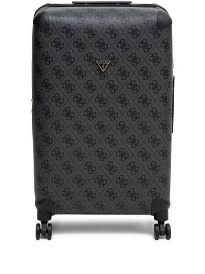 Guess Usa Large Berta 4g Suitcase In Grey