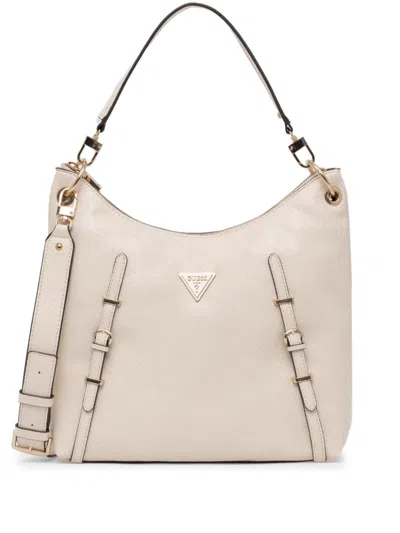 Guess Usa Large Levia Hobo Tote Bag In Neutrals