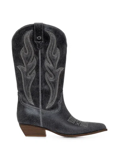 Guess Usa Largena Cowboy Boots In Multi