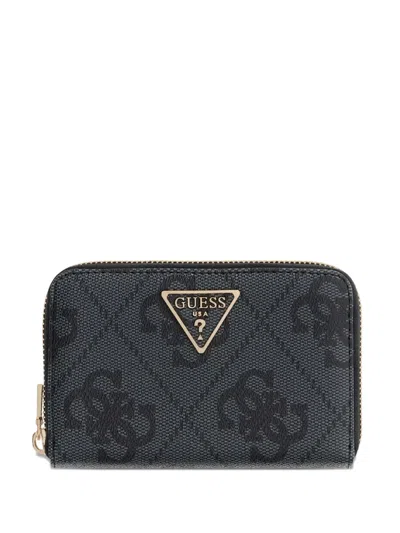Guess Usa Laurel Zip Wallet In Gray