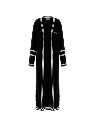 Guess Usa Lavinia Cable-knit Cardigan In Black