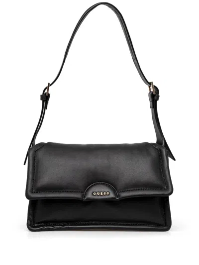 Guess Usa Leather Cross Body Bag In 黑色