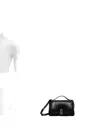 Guess Usa Leather Cross Body Bag In Black
