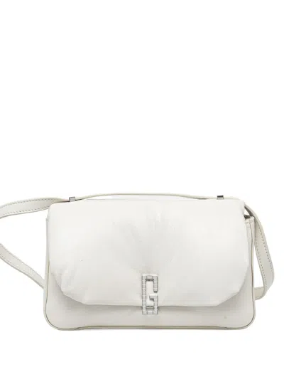 Guess Usa Leather Cross Body Bag In White