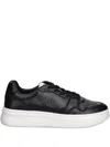Guess Usa Leather Sneakers In Multi