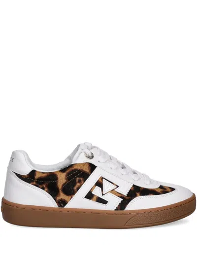 Guess Usa Leather Sneakers In White