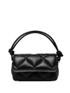 Guess Usa Leather Tote Bag In Black
