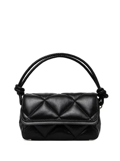 Guess Usa Leather Tote Bag In Black