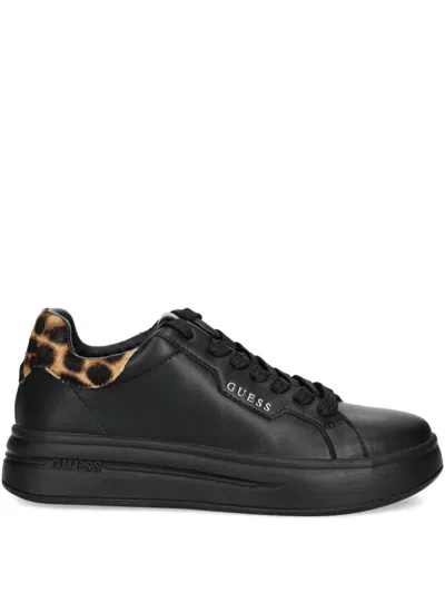 Guess Usa Leopard-print Heel Sneakers