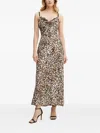 Guess Usa Leopard-print Maxi Dress In Neutral