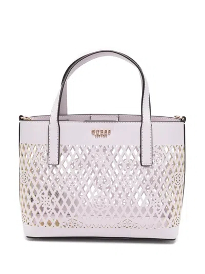 Guess Usa Letty Mini Cutout Top Handle Tote Bag In Pink