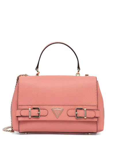 Guess Usa Levante Shoulder Bag In Pink