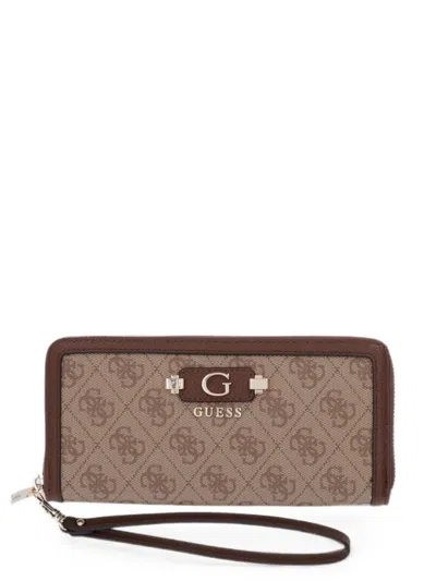 Guess Usa Lindsey Wallet In Brown