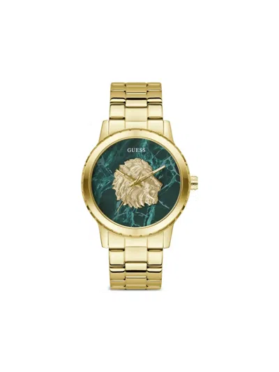 Guess Usa Lion Head 42mm In Gold