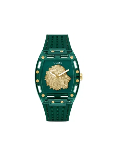 Guess Usa Lion Head 42mm In Green