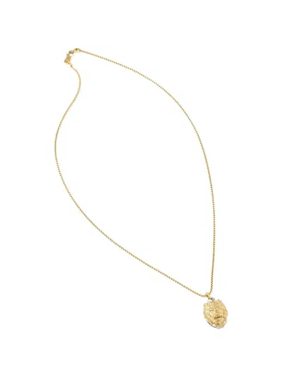 Guess Usa Lion King Pendant Necklace In Gold