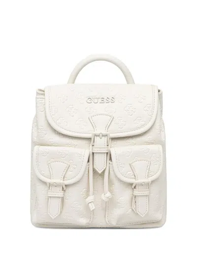 Guess Usa Litzy Buckle-fastening Backpack In Pattern