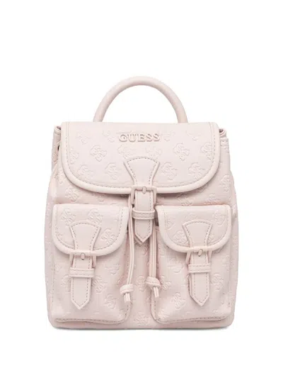 Guess Usa Litzy Buckle-fastening Backpack In Pink
