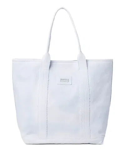 Guess Usa Logo-appliqué Tote Bag In Blue