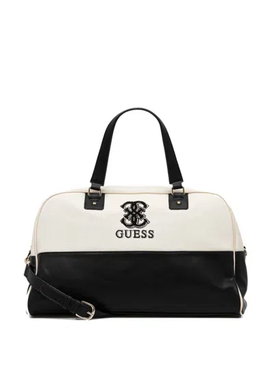 Guess Usa Logo-appliqué Tote Bag In Neutral