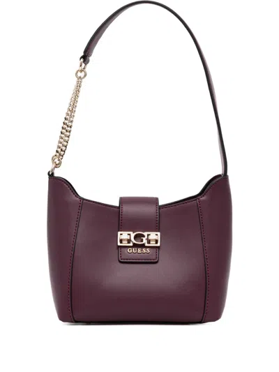 Guess Usa Logo Appliqué Tote Bag In Purple