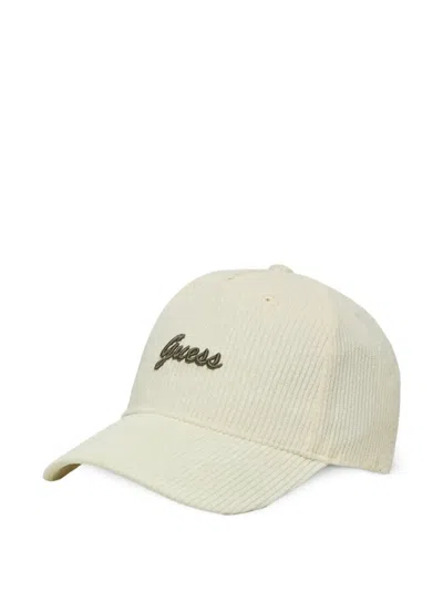 Guess Usa Logo Baseball Cap In Neutral