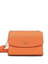 Guess Usa Logo-detail Chain Cross Body Bag In Orange