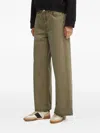 Guess Usa Logo-detail Denim Jeans In Green