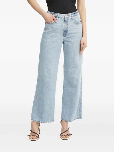 Guess Usa Logo-detail Jeans In Blue