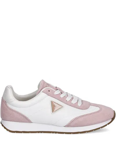 Guess Usa Logo-detail Sneakers In Pink