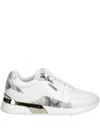 Guess Usa Logo-detail Sneakers In White