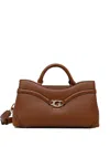 Guess Usa Logo-detail Tote Bag In Brown