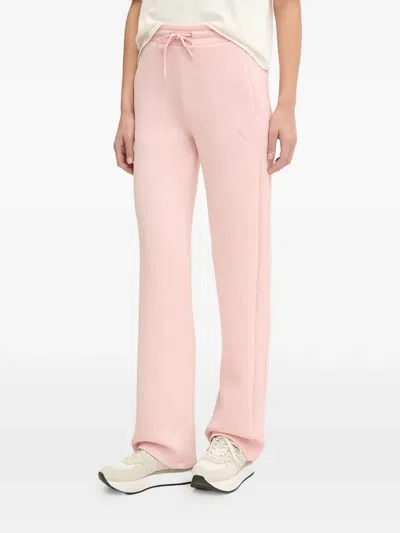 Guess Usa Logo Detail Trousers In Pink