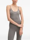 Guess Usa Logo-embellished Jumpsuit In Gray