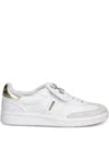 Guess Usa Logo-embellished Sneakers In White