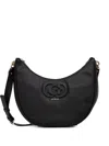Guess Usa Logo-embossed Crossbody Bag In Black