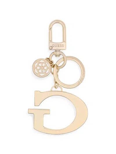 Guess Usa Logo Keyring In Gold