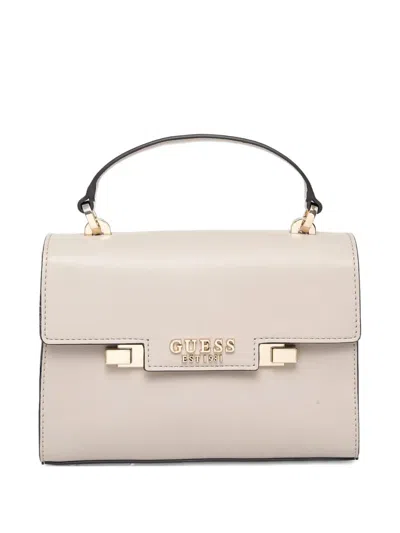 Guess Usa Logo-lettering Crossbody Bag In Neutral