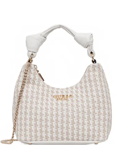 Guess Usa Logo-lettering Crossbody Bag In Multi