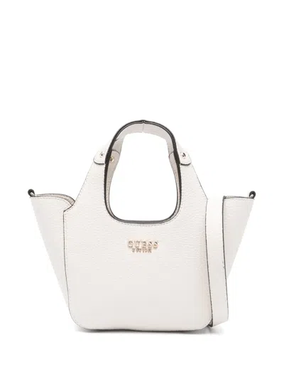 Guess Usa Logo-lettering Tote Bag In 中性色
