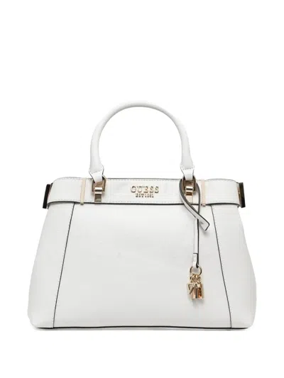 Guess Usa Logo-lettering Tote Bag In White