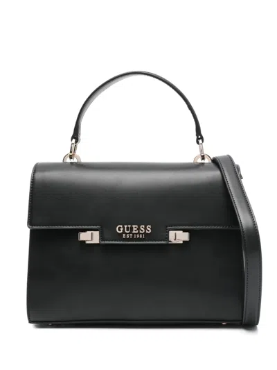 Guess Usa Logo-lettering Tote Bag In Black